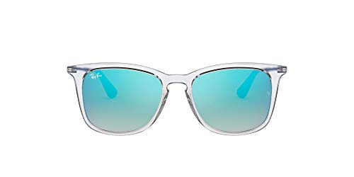 Ray-Ban JUNIOR 9063s Gafas de sol, Transparente, 48 Unisex-Niño