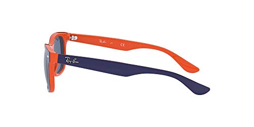 Ray-Ban JUNIOR New Wayfarer Junior Gafas de Sol, Top Azul/Naranja, 49 Unisex-Niño