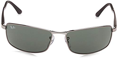 Ray-ban Mod. 3498 - Gafas de sol para hombre, color gris (matte gunmetal/green), talla 61