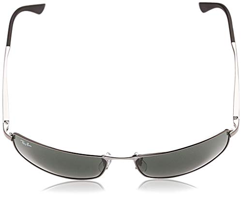 Ray-ban Mod. 3498 - Gafas de sol para hombre, color gris (matte gunmetal/green), talla 61