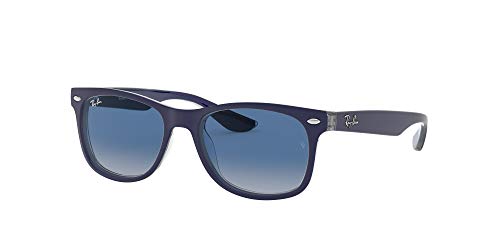 Ray-Ban Rj9052S Gafas de sol, Rectangulares Unisex niños, azul