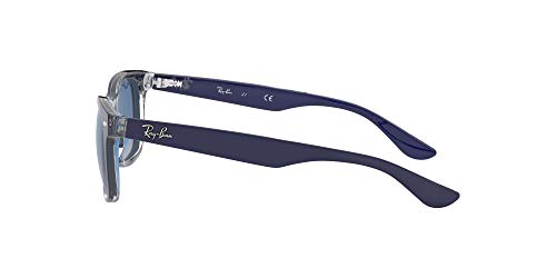 Ray-Ban Rj9052S Gafas de sol, Rectangulares Unisex niños, azul