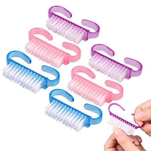 RETON Paquete de 24 Handle Grip Nail Brush, Cepillo de Limpieza de Uñas para los Dedos y Limpiadores de Uñas, Pedicure Brushes para Hombres y Mujeres