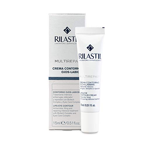 Rilastil Multirepair - Contorno de Ojos y Labios, Hidratante, Reparador y Antiarrugas - 15 ml