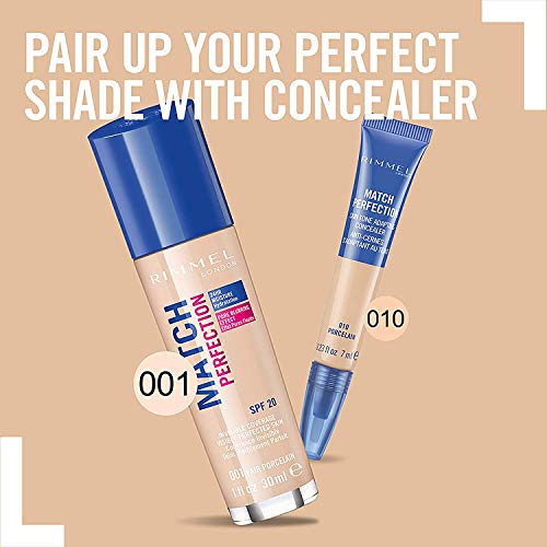 Rimmel London Match Perfection Concelear Corrector Tono 010 Porcelain - 15 gr