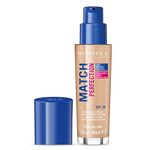 Rimmel London Match Perfection Foundation Base de Maquillaje Tono 103 True Ivory - 123 gr