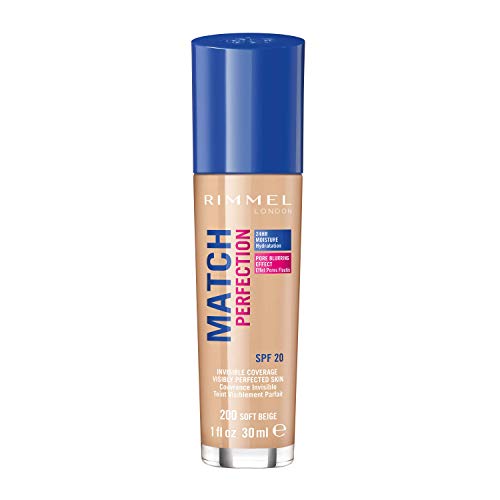 Rimmel London Match Perfection Foundation Base de Maquillaje Tono 200 - 30 ml