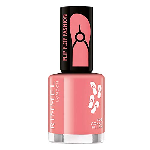 Rimmel Nail Polish 60 Seconds Flip Flop Fashion 406 Coral Blush Lakier do paznokci 8ml