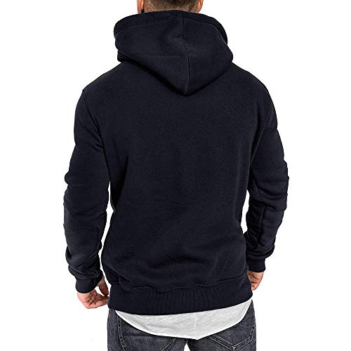 riou ¡Oferta Sudaderas con Capucha para Hombre Cosy Chaqueta Deportiva Sudadera con Cremallera Completa Ecosmart Hoodie Casual Jerséis Top Blouse ¡Caliente!