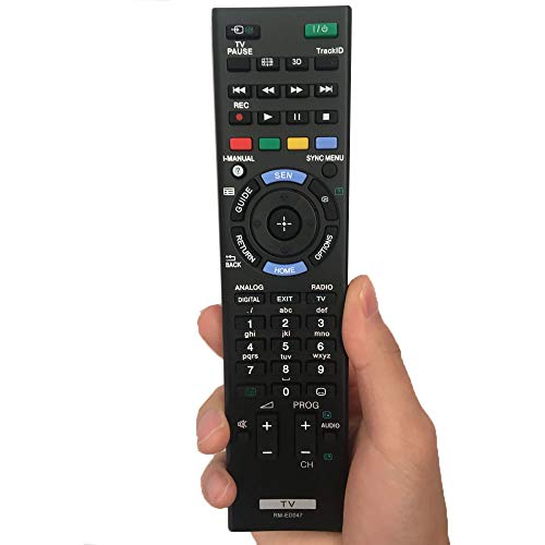 RM-ED047 Reemplazo de Control Remoto para Sony Bravia TV - Compatible con Todos los Controles remotos de Sony TV RM-YD103 RM-ED047 rm-ed050 rm-ed060 rm-ed061 KDL-40HX750 KDL-46HX850 KDL-32R300B