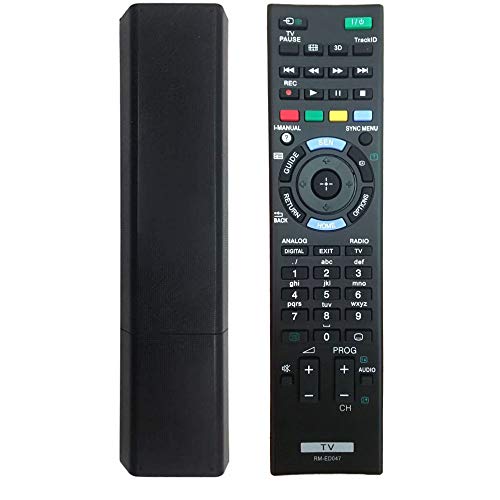 RM-ED047 Reemplazo de Control Remoto para Sony Bravia TV - Compatible con Todos los Controles remotos de Sony TV RM-YD103 RM-ED047 rm-ed050 rm-ed060 rm-ed061 KDL-40HX750 KDL-46HX850 KDL-32R300B