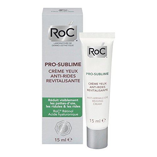 RoC - Crema revitalizadora de ojos anti-arrugas Pro-Sublime - Antiedad - Ácido hialurónico - Retinol - 15 ml