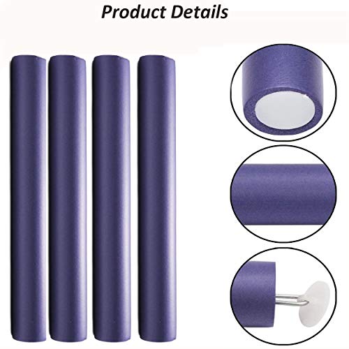 Rodillos para Rizador de Espuma Rulos Flexibles para Rizar Pelo Sin Calor Y Sin Daños, Rulos para el Pelo Profesional para Corto/Largo/Rizos Accesorio de Peluquería Rizador, Siete colores(42PCS)