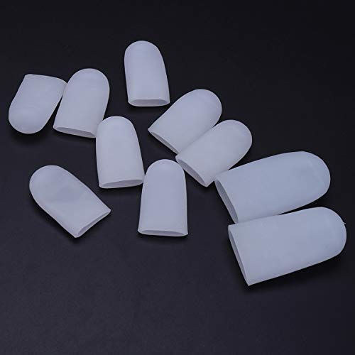 ROSENICE Protectores de dedos del pie Gel de silicona punteras para Prevenir Ampollas Callos 5 pares