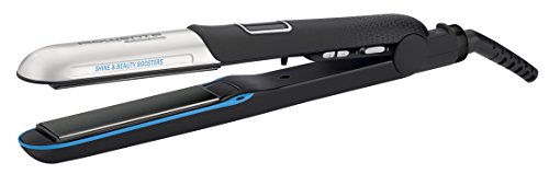 Rowenta Liss & Curl Ultimate Sunshine SF6220E0 - Plancha de pelo con doble salida Iónica, placas aluminio con recubrimiento de nanocerámica ultrashine, función 2 en 1 alisado y rizos Perfectos