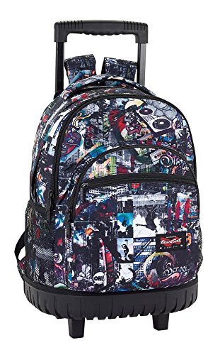 Safta Mochila Escolar Grande Con Ruedas Blackfit8 "Urban" Oficial 320x140x460mm