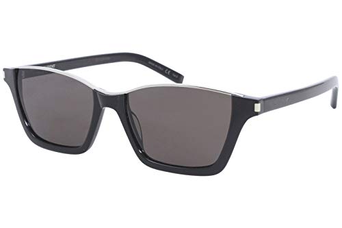 Saint Laurent gafas de sol SL 365 DYLAN 002 gafas Unisex, color Negro, lentes negros de tamaño de 53 mm