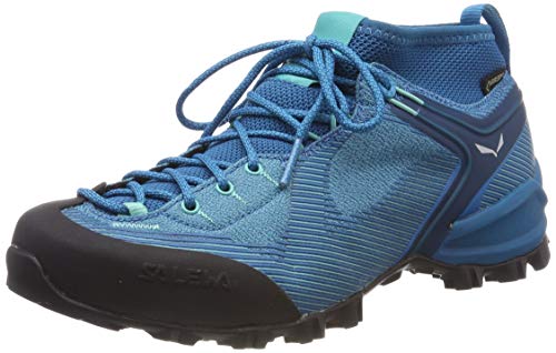 Salewa WS Alpenviolet Gore-Tex, Trekking-& Wanderstiefel para Mujer, Azul (Malta/Lagoon Green 8737), 36.5 EU