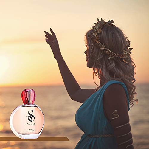 Sangado Electra Perfume para Mujeres, Larga Duración de 8-10 Horas, Olor Lujoso, Oriental Floral, Francesas Finas, Extra Concentrado (Parfum), Spray de 60 ml, un Gran Regalo para Mujeres