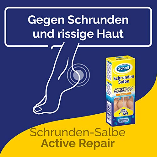 Scholl, Crema de pies para talones agrietados, con urea y keratina, 60 ml