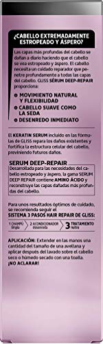 Schwarzkopf Gliss Deep Repair Sérum Extremo, reparación profunda, 3 x 100 ml,