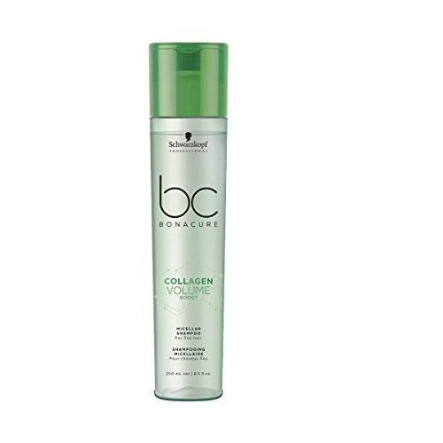 Schwarzkopf Professional BONACURE Colágeno Volume Boost Champú micelar, paquete de 3 unidades (3 x 250 ml)