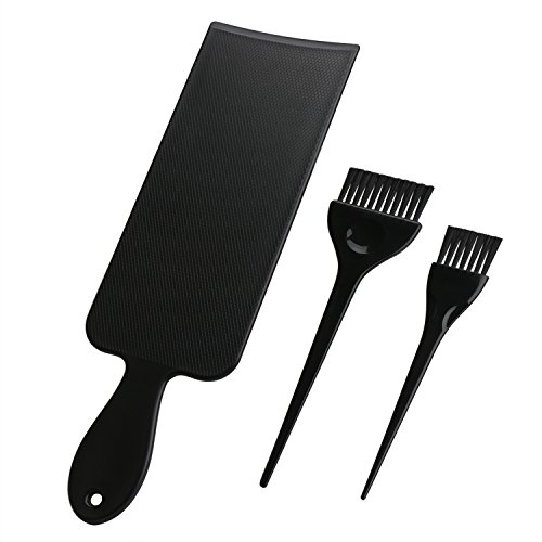 Segbeauty® Negro Resalte el Tablero y Cabello Cepillo de Tinte Set, Salón Peluquero Destacando Paddle & Cepillo para Colorear Cabello - Perfecto para la Pintura del Cabello Balayage