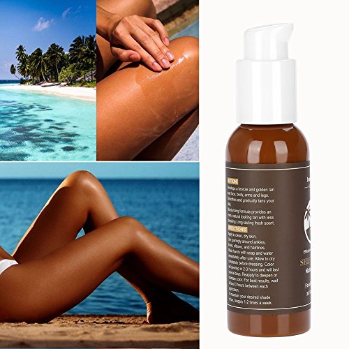 Self Tanner, ingredientes hidratantes orgánicos y naturales de larga duración Bronceadores sin sol loción y bronceador Golden Buildable Light, bronceado gradual medio u oscuro para el cuerpo y la cara