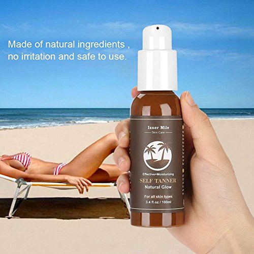 Self Tanner, ingredientes hidratantes orgánicos y naturales de larga duración Bronceadores sin sol loción y bronceador Golden Buildable Light, bronceado gradual medio u oscuro para el cuerpo y la cara