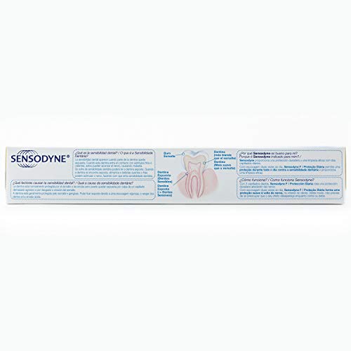 Sensodyne Protección Diaria - Pasta de dientes con flúor, alivio para dientes sensibles - 75 ml