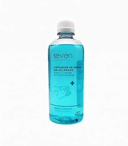 Seven Loción Hidroalcohólico 500Ml | Ideal para una higiene profunda de manos | Hidroalcoholico Liquido.