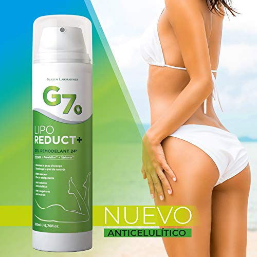 SILICIUM G7 Lipo-Reduct | Crema Anticelulítica Quemagrasas Para Adelgazar Rapido | Crema Reductora Potente Antiestrias | Diseñada para eliminar la celulitis.