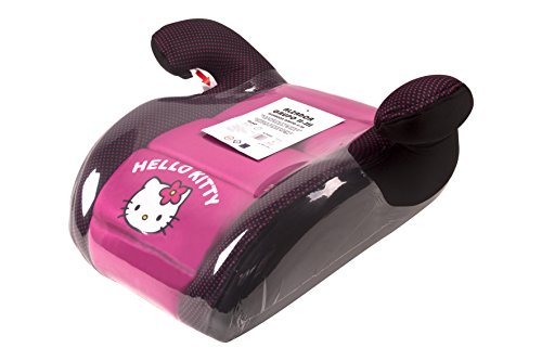 Sillita de auto Hello Kitty para niños, alzador - rosa y negro - 6 años o más