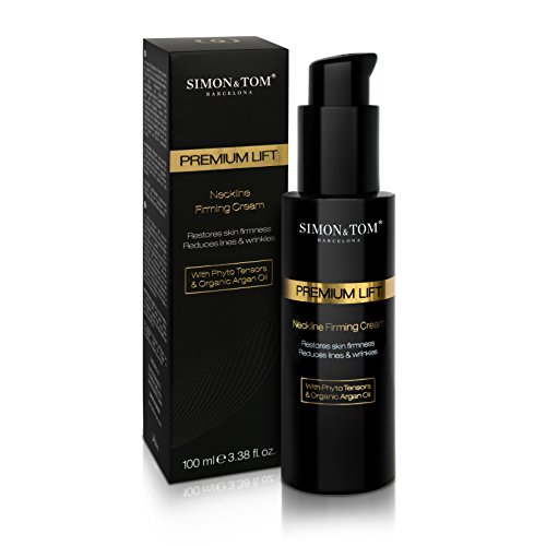 Simon & Tom - PREMIUM LIFTING - Crema Reafirmante para Cuello, Efecto Lifting Instantáneo y piel más lisa a largo plazo, Con Fitotensores y Aceite de Argán Orgánico, Vegano, 100ml