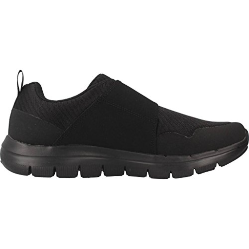 Skechers 52183, Zapatillas con Velcro Hombre, Negro, 41 EU