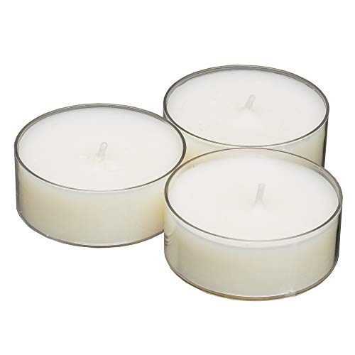 Smart Planet® - Velas perfumadas con aroma a vainilla (50 unidades, 50 unidades, en funda transparente, con olor a vainilla)