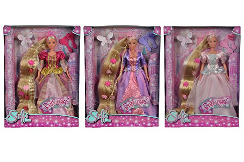 Smoby 5738831 Steffi Princesse - Muñeca Rapunzel con Vestido Color Morado