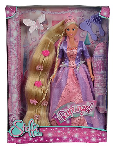 Smoby 5738831 Steffi Princesse - Muñeca Rapunzel con Vestido Color Morado