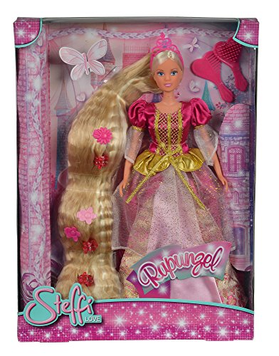 Smoby 5738831 Steffi Princesse - Muñeca Rapunzel con Vestido Color Morado