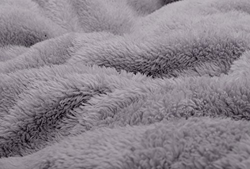 Snug Rug Special Edition Luxury - Manta de Lana Sherpa, 127 x 178 cm (Gris Lila)