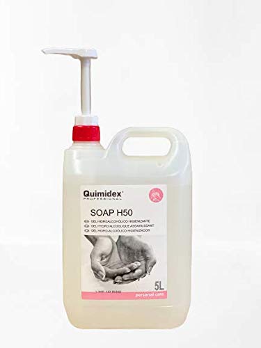 SOAP H50. GEL HIDROALCOHOLICO HIGIENIZANTE. (GARRAFA 5l. + CAÑA DISPENSADORA)