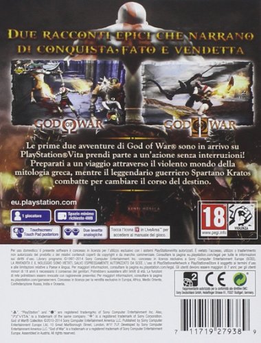 Sony God of War Collection, PS Vita - Juego (PS Vita, PlayStation Vita, Acción, M (Maduro))