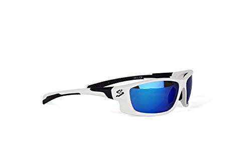 Spiuk Spicy - Gafas de Ciclismo Unisex, Color Blanco/Negro