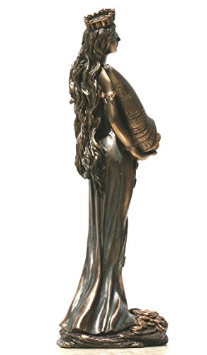 Statue Déesse Fortune Tyche Luck Fortuna Sculpture Figurine 7.28"