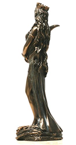 Statue Déesse Fortune Tyche Luck Fortuna Sculpture Figurine 7.28"