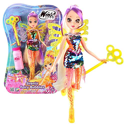 Stella | Sirenix Fairy Bubbles Muñeca | Club Winx | Burbujas de Jabón Hada 28 cm