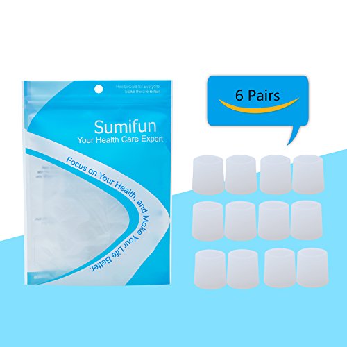 Sumifun 12 Piezas Protector de Dedos, Protector Dedos Pie, Previene Callos y Ampollas Silicona Pies Previene, Para Hombres y Mujeres