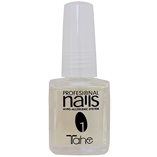 Tahe Endurecedor de Uñas Gel Calcio Nº1 Profesional Nails Potenciador de Queratina con Sistema Hipo-Alergénico, nº 1, 15 ml