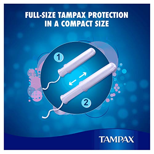 Tampax Compak Lites Tampones Con Aplicador, Protección Antifugas Y Discreción, Siéntete Limpia, 22 Unidades