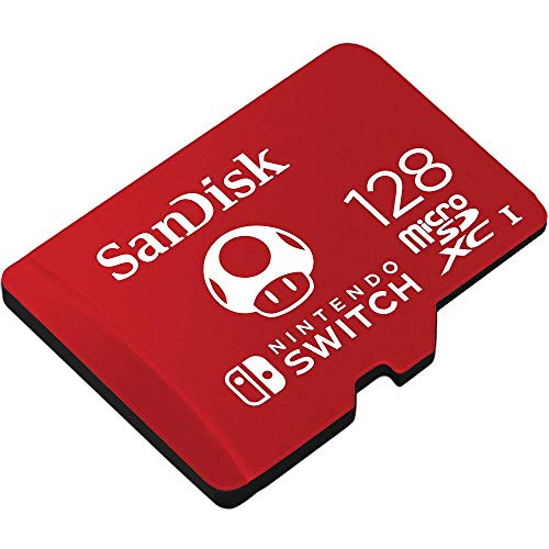 Tarjeta SanDisk microSDXC UHS-I para Nintendo Switch 128GB, Producto con Licencia de Nintendo